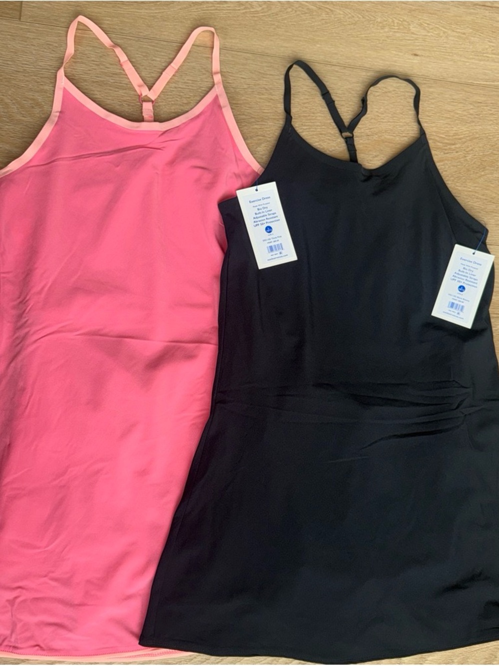 Kids One-Piece Dress, with shorts- Pink and Black